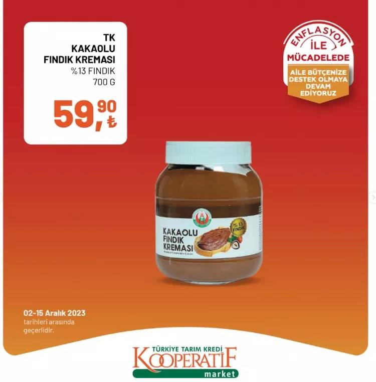 Tarım kredi Market'ten dev indirim kampanyası! 02-15  Aralık 2023 güncel indirimli ürün kataloğunu yayınladı, Et, Süt, Yumurta... 48