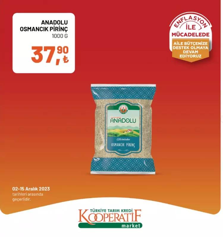 Tarım kredi Market'ten dev indirim kampanyası! 02-15  Aralık 2023 güncel indirimli ürün kataloğunu yayınladı, Et, Süt, Yumurta... 5