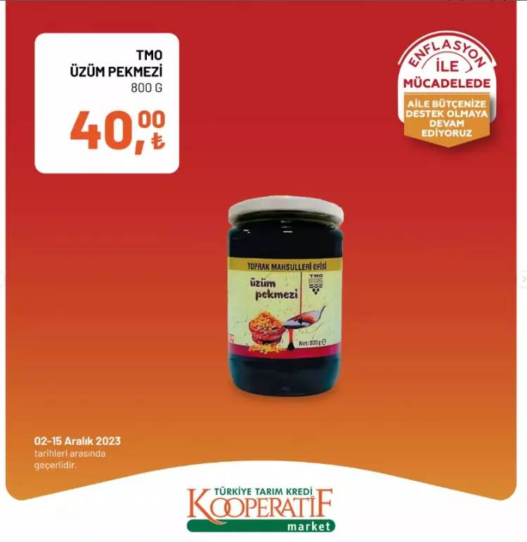 Tarım kredi Market'ten dev indirim kampanyası! 02-15  Aralık 2023 güncel indirimli ürün kataloğunu yayınladı, Et, Süt, Yumurta... 50