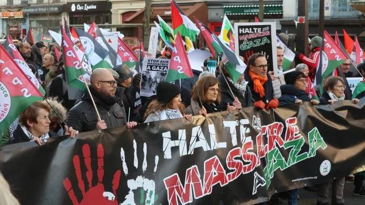 Dünya yeter artık diyerek Gazze için ayakta, yüz binler sokaklara döküldü, Beyaz saray önünde 'ölüm' protestosu 14