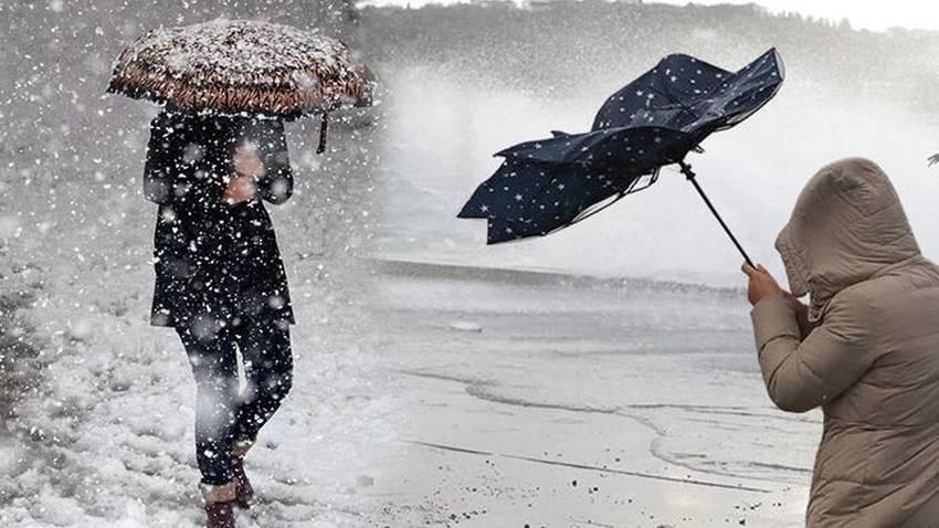 Meteoroloji o illeri uyardı, Kar, Fırtına ve Şiddetli yağmurlara dikkat! Ülke geneli 10 Aralık Pazar hava durumu şu şekilde olacak 10