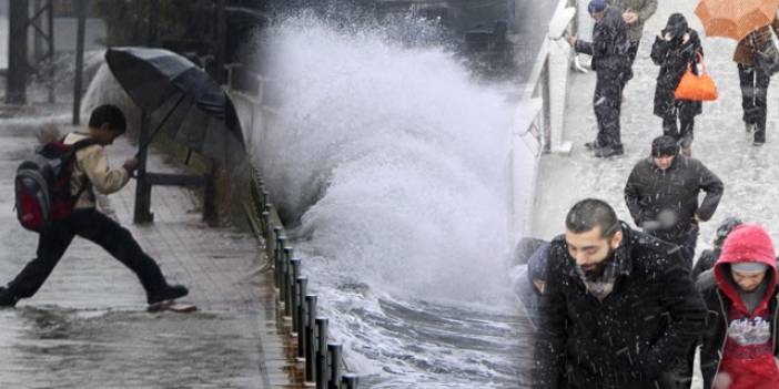 Meteoroloji o illeri uyardı, Kar, Fırtına ve Şiddetli yağmurlara dikkat! Ülke geneli 10 Aralık Pazar hava durumu şu şekilde olacak