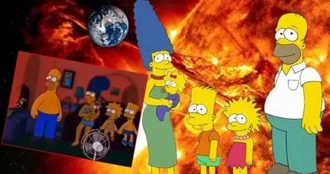 Simpsonlar'ın endişe verici 2024 kehaneti! Güneş patlaması Dünyayı karanlığa mı gömecek? 1
