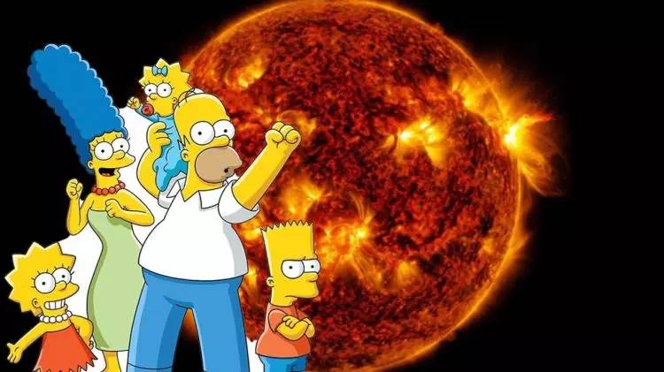 Simpsonlar'ın endişe verici 2024 kehaneti! Güneş patlaması Dünyayı karanlığa mı gömecek? 2
