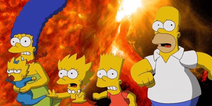 Simpsonlar'ın endişe verici 2024 kehaneti! Güneş patlaması Dünyayı  karanlığa mı gömecek? foto galerisi 1. resim