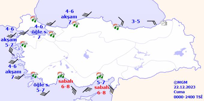 Meteorolojiden uyarı üzerine uyarı! Ani sel su baskını dolu yağışına dikkat! 22 Aralık Cuma hava durumu 11