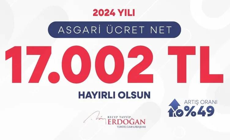 17 bin 2 TL olan 2024 yılı asgari ücret rakamının işverene maliyet belli oldu 4