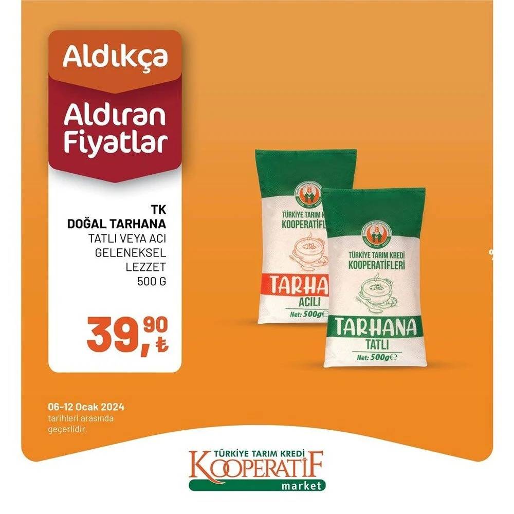 Tarım Kredi Market yine yaptı yapacağını! 10 -14 Ocak tarihleri arasında geçerli olacak dev indirimli ürün kataloğunu yayınladı 11