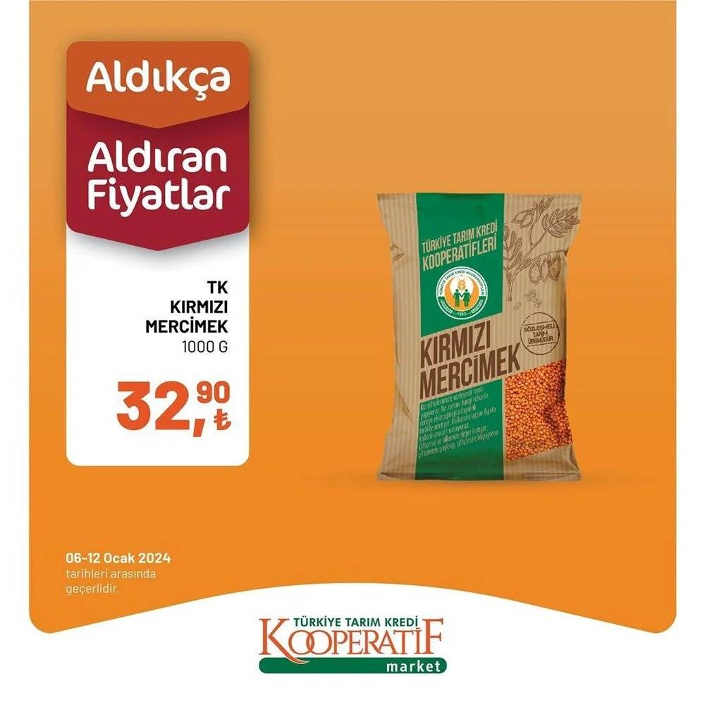 Tarım Kredi Market yine yaptı yapacağını! 10 -14 Ocak tarihleri arasında geçerli olacak dev indirimli ürün kataloğunu yayınladı 14