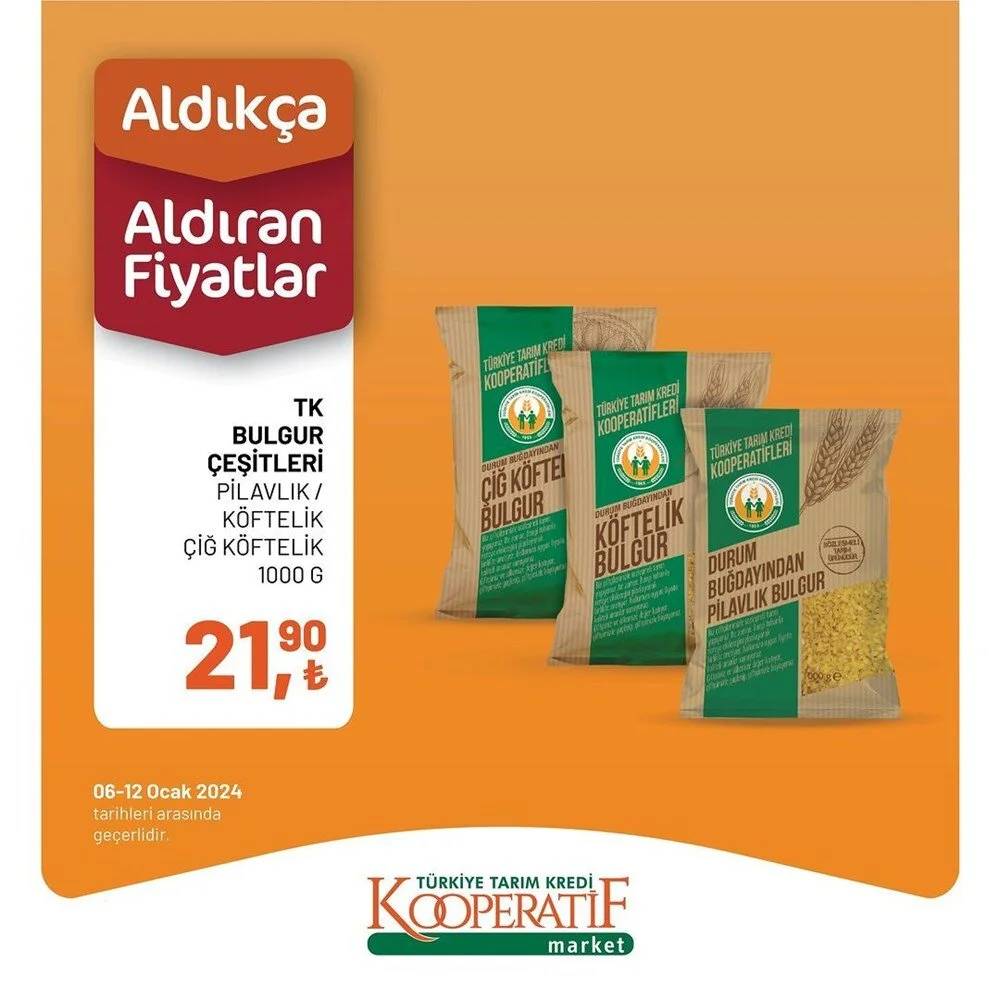Tarım Kredi Market yine yaptı yapacağını! 10 -14 Ocak tarihleri arasında geçerli olacak dev indirimli ürün kataloğunu yayınladı 16