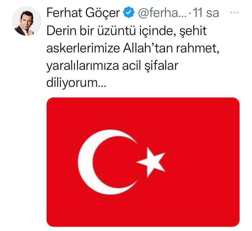 Kahraman 9 şehit asgerimiz için sanat dünyasından mesaj yağdı: ''Kahrolsun katiller'' 8