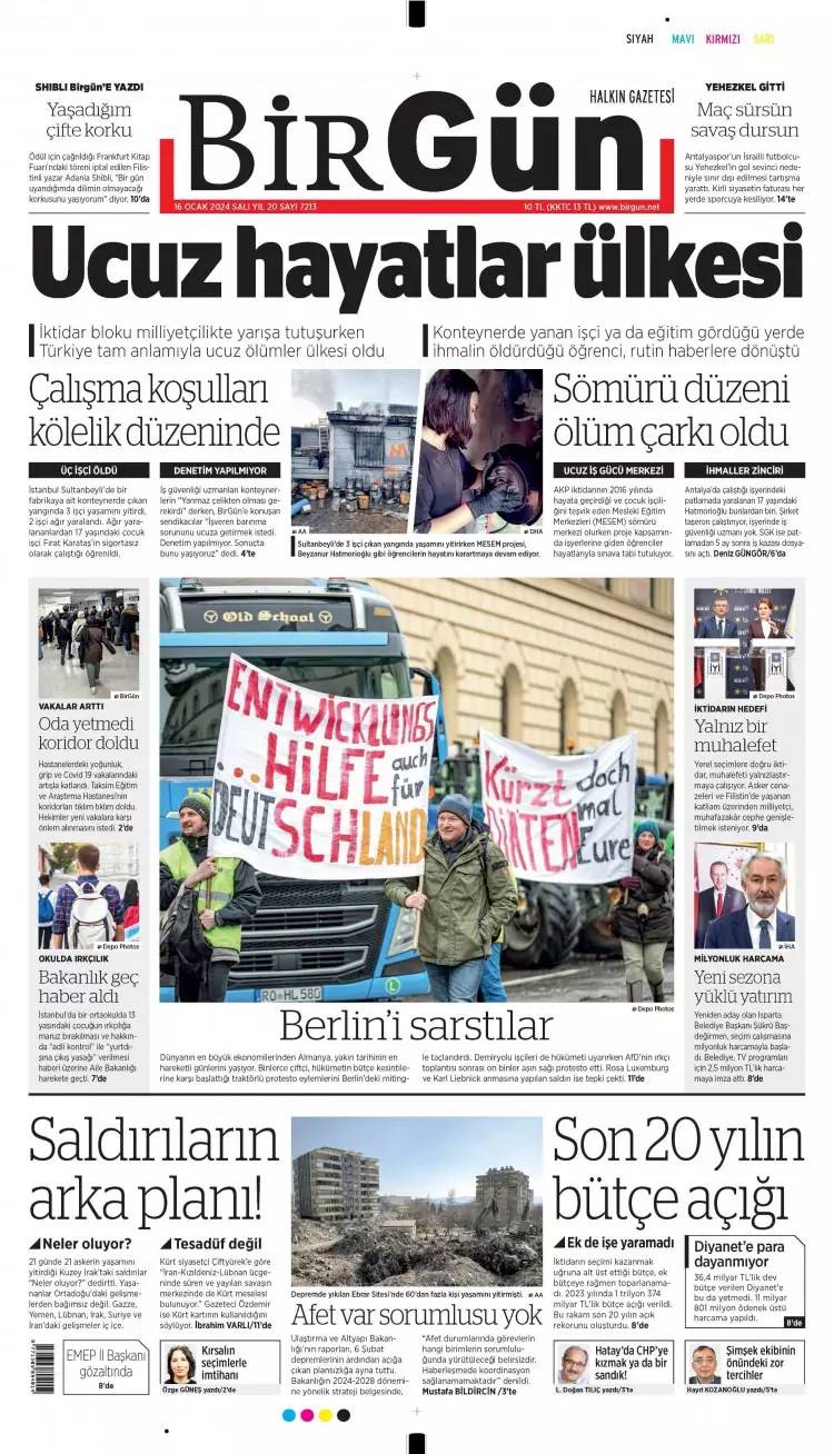 Kirli ittifak: 16 Ocak Salı tüm gazete manşetleri 10