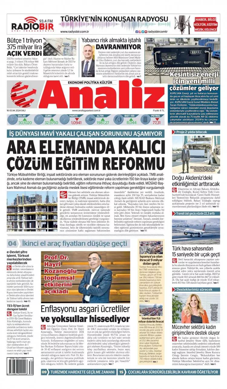 Kirli ittifak: 16 Ocak Salı tüm gazete manşetleri 26