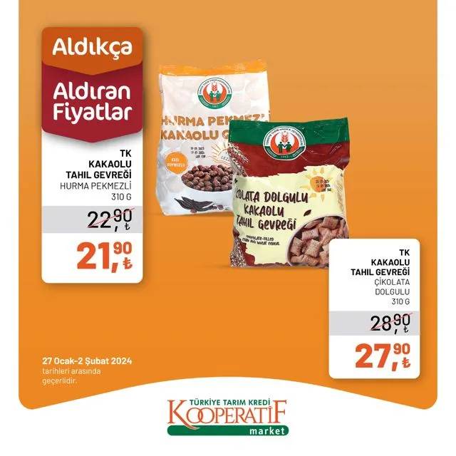 Tarım Kredi Market'ten eşi benzeri olmayan indirim kampanyası, 28 Ocak-2 Şubat 2024 aktüel ürünler kataloğu... 41