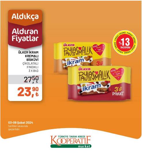 Bu fiyatları görenler Tarım Kredi Market'e koşuyor! Tarım Kredi Market 3-9 Şubat 2024 indirimli ürün kataloğunu yayınladı 12