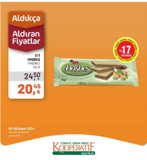 Bu fiyatları görenler Tarım Kredi Market'e koşuyor! Tarım Kredi Market 3-9 Şubat 2024 indirimli ürün kataloğunu yayınladı 13