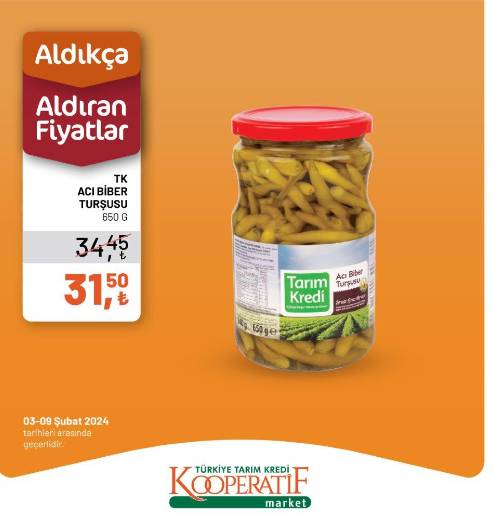 Bu fiyatları görenler Tarım Kredi Market'e koşuyor! Tarım Kredi Market 3-9 Şubat 2024 indirimli ürün kataloğunu yayınladı 3