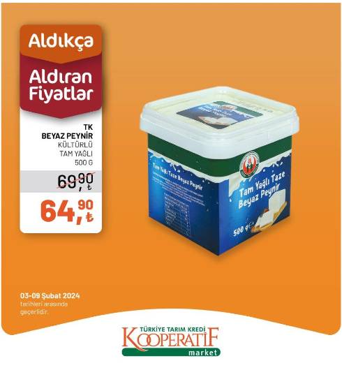 Bu fiyatları görenler Tarım Kredi Market'e koşuyor! Tarım Kredi Market 3-9 Şubat 2024 indirimli ürün kataloğunu yayınladı 8