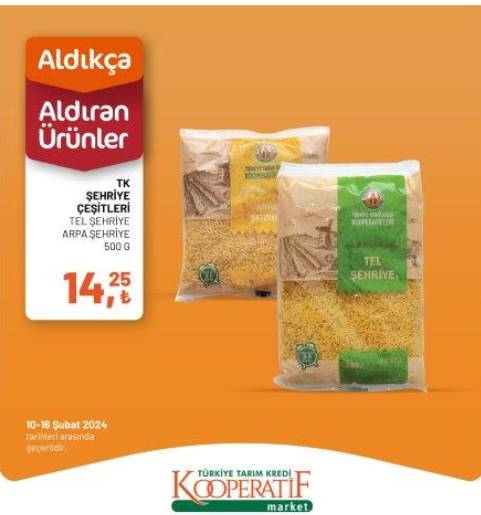 Aldıkça aldıran fiyatlar! Tarım Kredi Market 10-18 Şubat 2024 'haftanın fırsatları' indirimli ürün listesini yayınladı 20