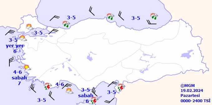 Meteoroloji 19 Şubat Pazartesi hava durumunu açıkladı! İstanbul Ankara, İzmir, Antalya ve tüm ülke geneli hava durumu ve sıcaklıkları 10