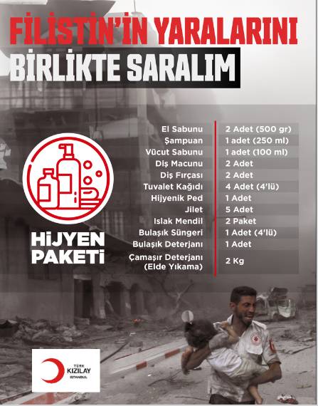 Pendik Kızılay’dan Filistin halkının yanında olmak, yaralarını sarmak  için yardım kampanyası 3