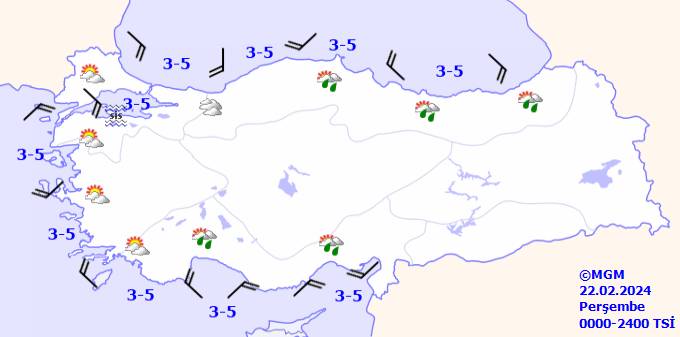 Meteoroloji açıkladı! Bugün hava durumu nasıl olacak? 22 Şubat 2024 Perşembe tüm ülke geneli hava durumu ve sıcaklıkları 10