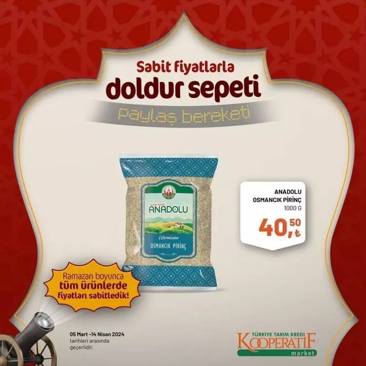 Tarım Kredi Market'ten Ramazan ayına özel dev kampanya! Bazı ürünlerde fiyatları sabitledi ve yüzde elliye varan indirime gitti 18