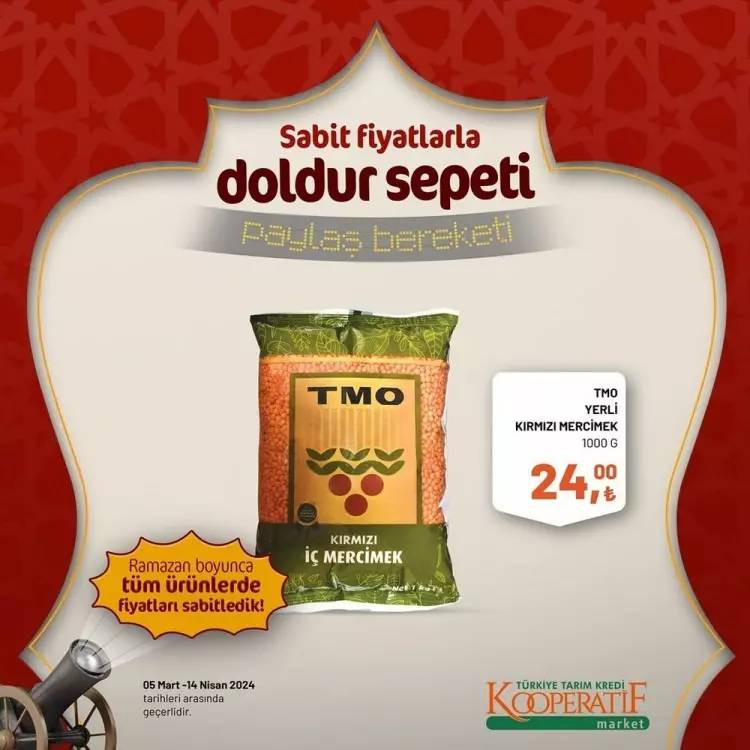 Tarım Kredi Market'ten Ramazan ayına özel dev kampanya! Bazı ürünlerde fiyatları sabitledi ve yüzde elliye varan indirime gitti 19