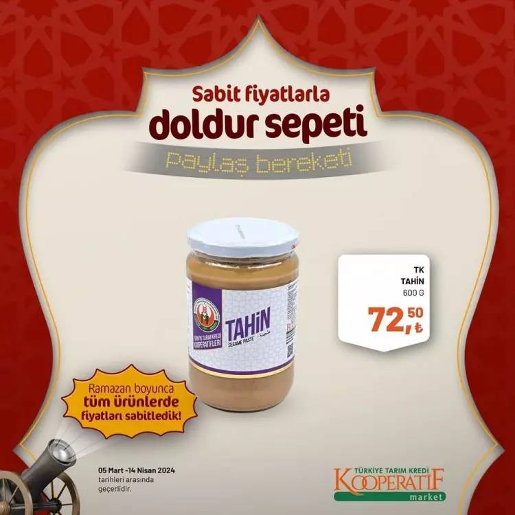 Tarım Kredi Market'ten Ramazan ayına özel dev kampanya! Bazı ürünlerde fiyatları sabitledi ve yüzde elliye varan indirime gitti 30