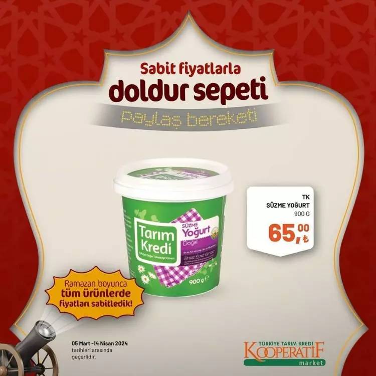 Tarım Kredi Market'ten Ramazan ayına özel dev kampanya! Bazı ürünlerde fiyatları sabitledi ve yüzde elliye varan indirime gitti 37