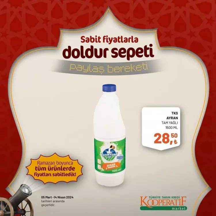 Tarım Kredi Market'ten Ramazan ayına özel dev kampanya! Bazı ürünlerde fiyatları sabitledi ve yüzde elliye varan indirime gitti 44