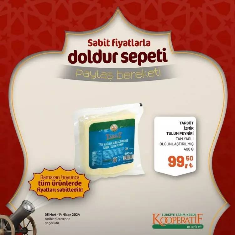 Tarım Kredi Market'ten Ramazan ayına özel dev kampanya! Bazı ürünlerde fiyatları sabitledi ve yüzde elliye varan indirime gitti 46