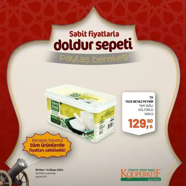 Tarım Kredi Market'ten Ramazan ayına özel dev kampanya! Bazı ürünlerde fiyatları sabitledi ve yüzde elliye varan indirime gitti 49