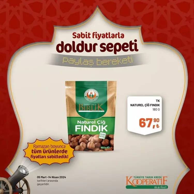 Tarım Kredi Market'ten Ramazan ayına özel dev kampanya! Bazı ürünlerde fiyatları sabitledi ve yüzde elliye varan indirime gitti 67