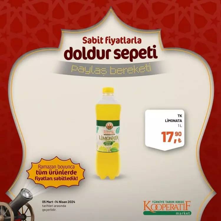 Tarım Kredi Market'ten Ramazan ayına özel dev kampanya! Bazı ürünlerde fiyatları sabitledi ve yüzde elliye varan indirime gitti 76