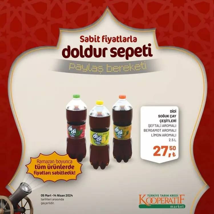 Tarım Kredi Market'ten Ramazan ayına özel dev kampanya! Bazı ürünlerde fiyatları sabitledi ve yüzde elliye varan indirime gitti 81