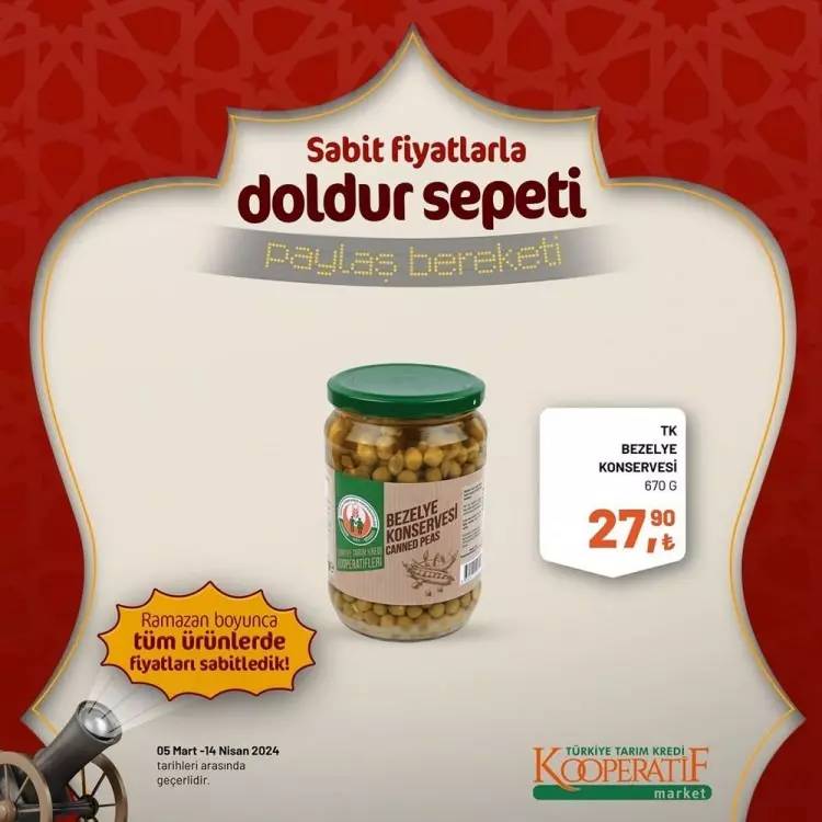 Tarım Kredi Market'ten Ramazan ayına özel dev kampanya! Bazı ürünlerde fiyatları sabitledi ve yüzde elliye varan indirime gitti 9