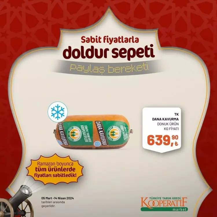 Tarım Kredi Market'ten Ramazan ayına özel dev kampanya! Bazı ürünlerde fiyatları sabitledi ve yüzde elliye varan indirime gitti 94