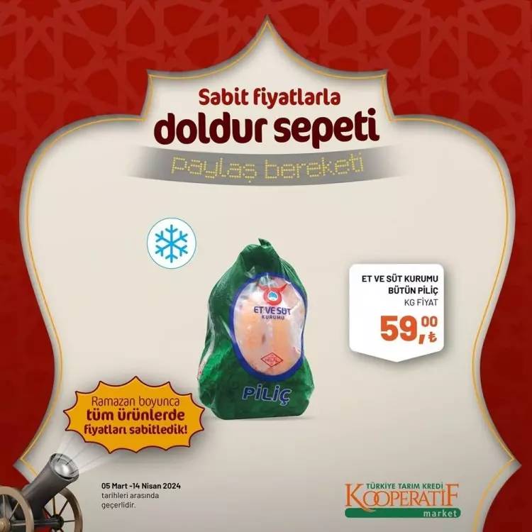 Tarım Kredi Market'ten Ramazan ayına özel dev kampanya! Bazı ürünlerde fiyatları sabitledi ve yüzde elliye varan indirime gitti 96