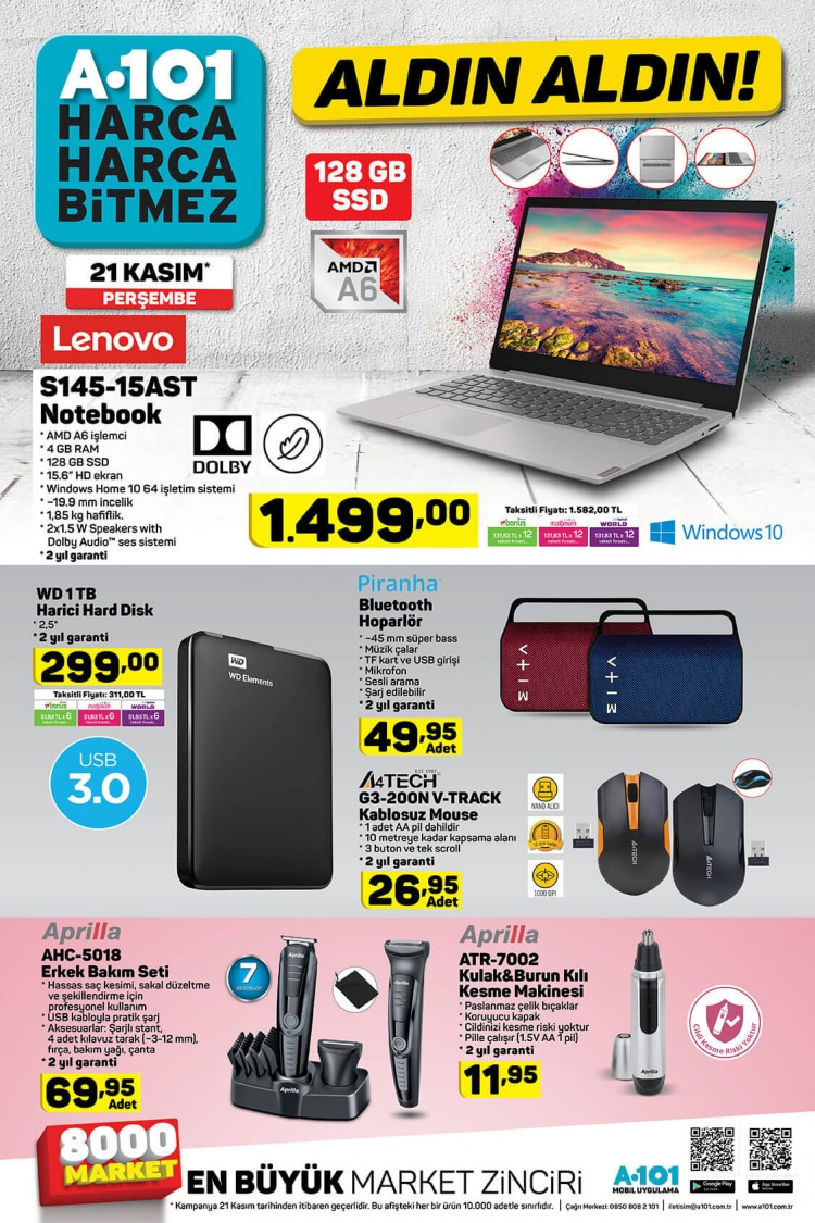 A101 aktüel 21 Kasım | A101 21 Kasım 2019 kataloğu 23