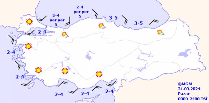 Seçim günü hava nasıl olacak? 31 Mart 2024 Pazar tüm ülke geneli hava durumu ve sıcaklıkları nasıl olacak? 10