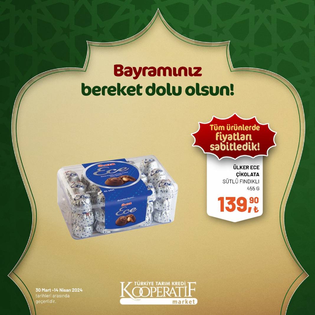 Tarım Kredi Market'ten Ramazan Bayramına çok özel dev indirim! 30 Mart 14 Nisan tarihleri arasında geçerli olacak ürün kataloğunu yayınladı 10