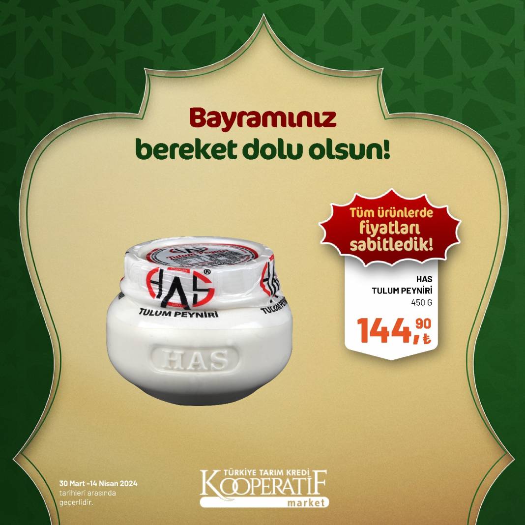 Tarım Kredi Market'ten Ramazan Bayramına çok özel dev indirim! 30 Mart 14 Nisan tarihleri arasında geçerli olacak ürün kataloğunu yayınladı 103