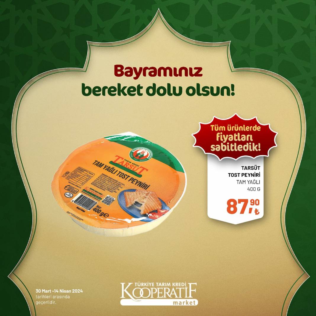 Tarım Kredi Market'ten Ramazan Bayramına çok özel dev indirim! 30 Mart 14 Nisan tarihleri arasında geçerli olacak ürün kataloğunu yayınladı 104