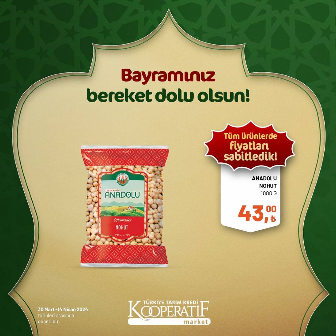 Tarım Kredi Market'ten Ramazan Bayramına çok özel dev indirim! 30 Mart 14 Nisan tarihleri arasında geçerli olacak ürün kataloğunu yayınladı 106