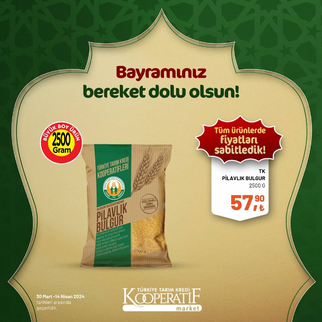 Tarım Kredi Market'ten Ramazan Bayramına çok özel dev indirim! 30 Mart 14 Nisan tarihleri arasında geçerli olacak ürün kataloğunu yayınladı 107