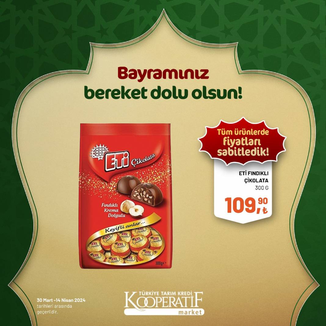 Tarım Kredi Market'ten Ramazan Bayramına çok özel dev indirim! 30 Mart 14 Nisan tarihleri arasında geçerli olacak ürün kataloğunu yayınladı 11