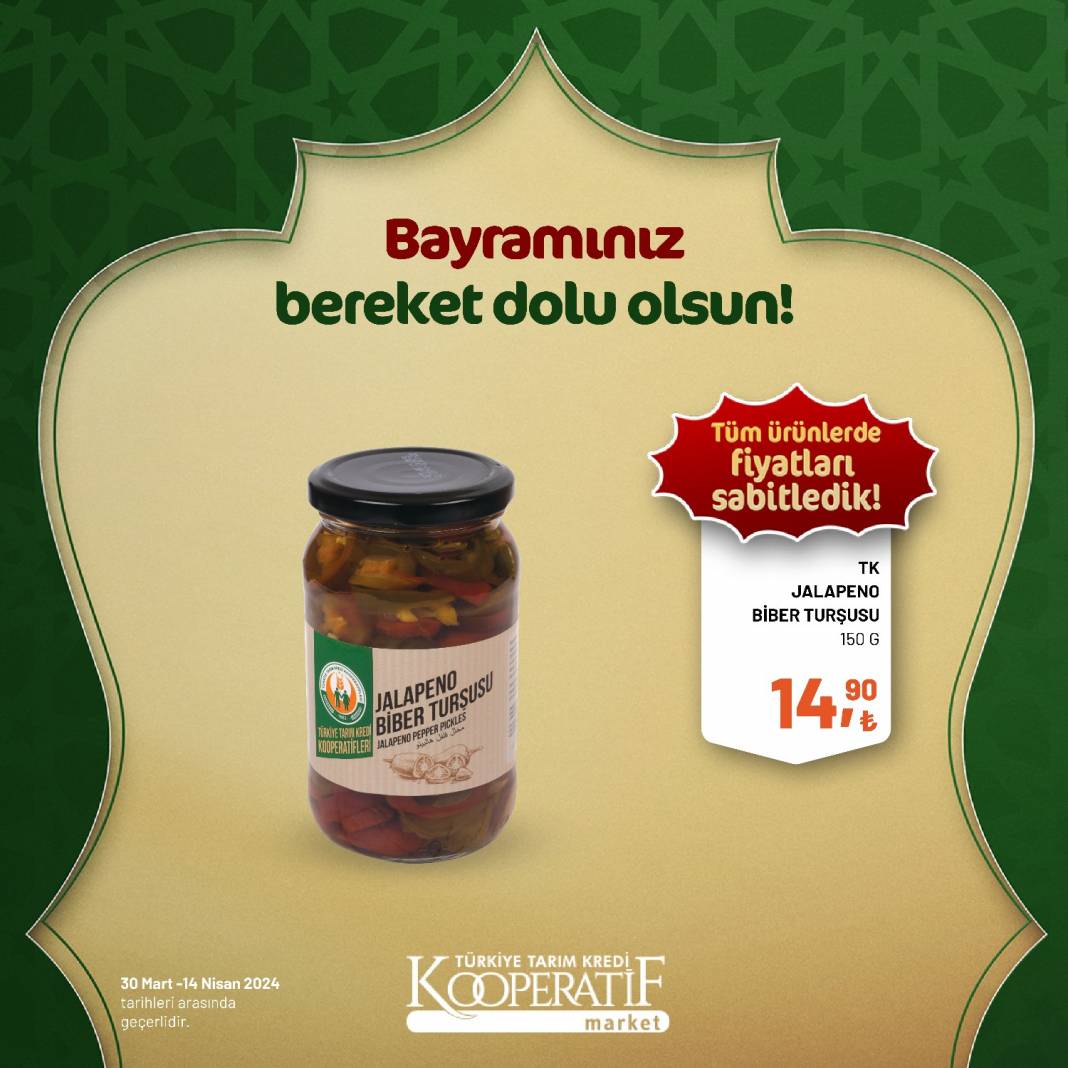 Tarım Kredi Market'ten Ramazan Bayramına çok özel dev indirim! 30 Mart 14 Nisan tarihleri arasında geçerli olacak ürün kataloğunu yayınladı 111