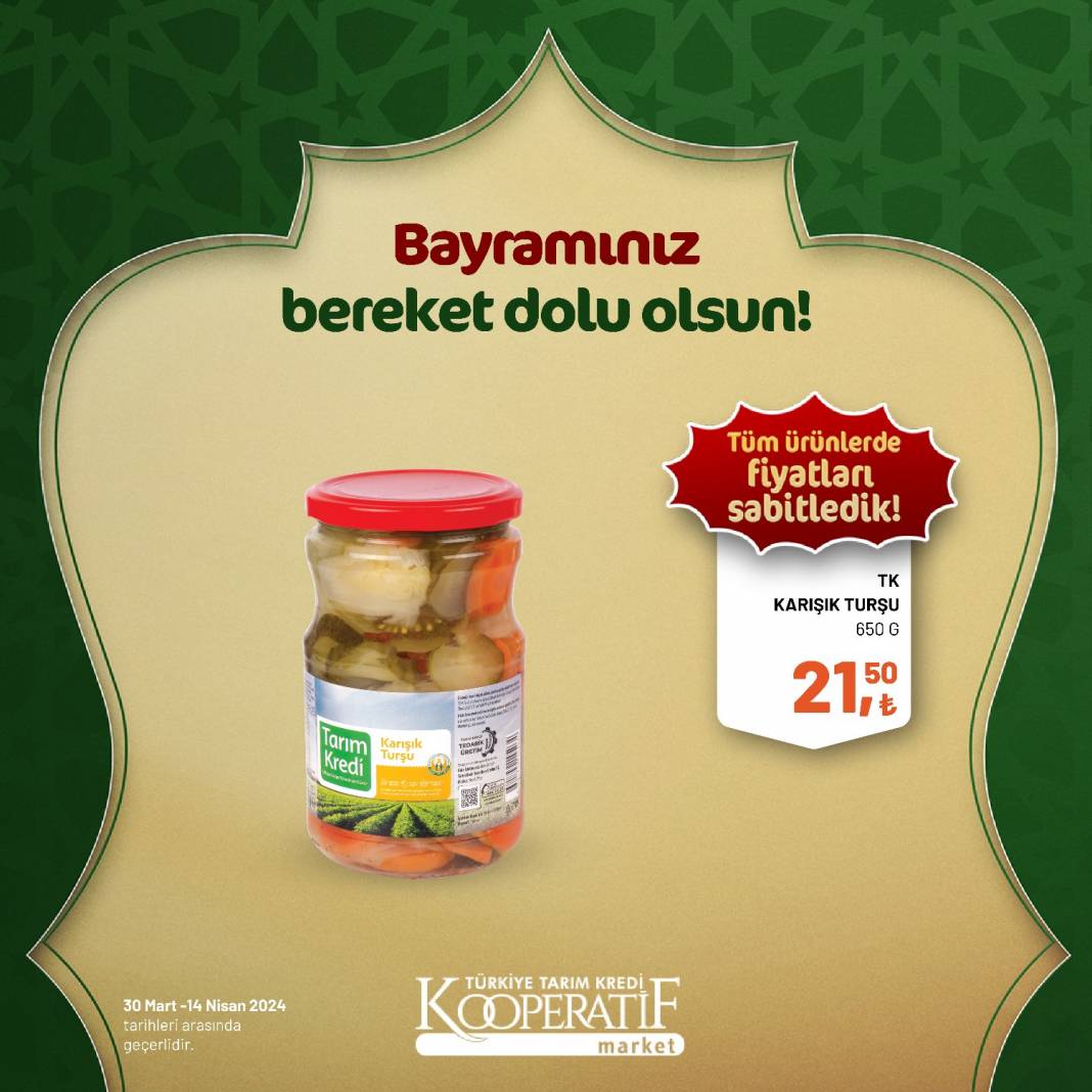 Tarım Kredi Market'ten Ramazan Bayramına çok özel dev indirim! 30 Mart 14 Nisan tarihleri arasında geçerli olacak ürün kataloğunu yayınladı 112