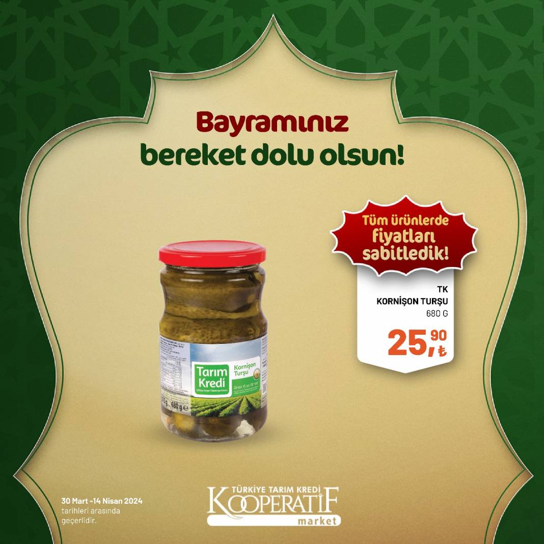 Tarım Kredi Market'ten Ramazan Bayramına çok özel dev indirim! 30 Mart 14 Nisan tarihleri arasında geçerli olacak ürün kataloğunu yayınladı 113